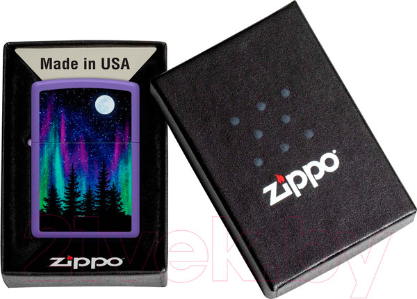 Изображение товара Зажигалка Zippo Night In The Forest / 48565 (фиолетовый)