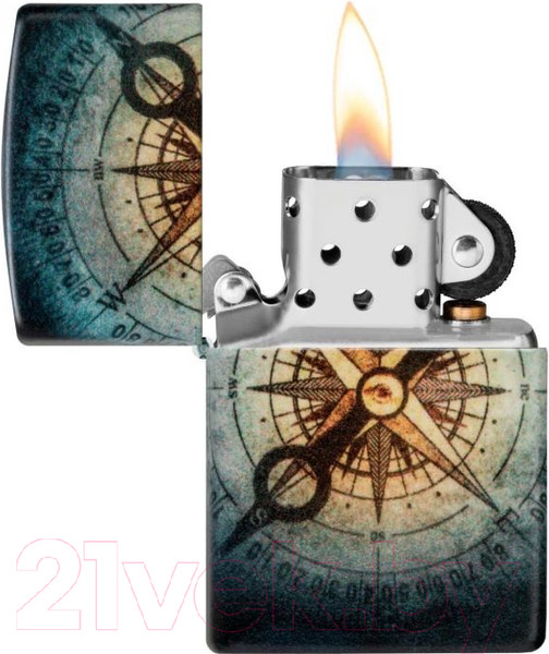 Изображение товара Зажигалка Zippo Compass Ghost / 48562 (черный)