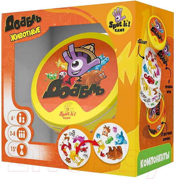 Изображение товара Настольная игра Asmodee Доббль Животные / УТ100029966