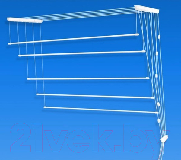 Изображение товара Сушилка для белья ПТФ Лиана Потолочная (1.6м, белый)