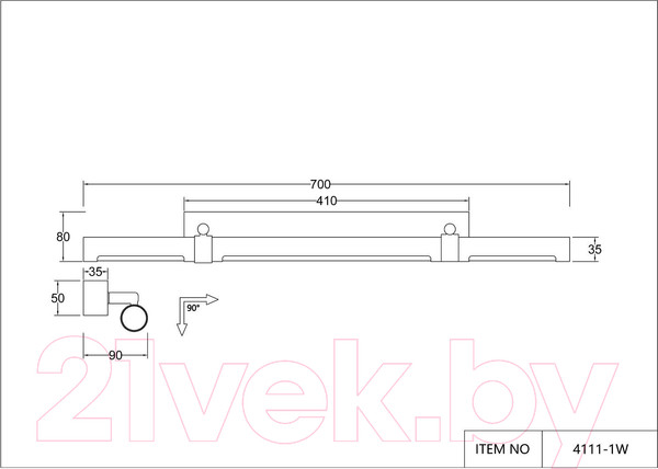 Изображение товара Бра FAVOURITE 4111-1W