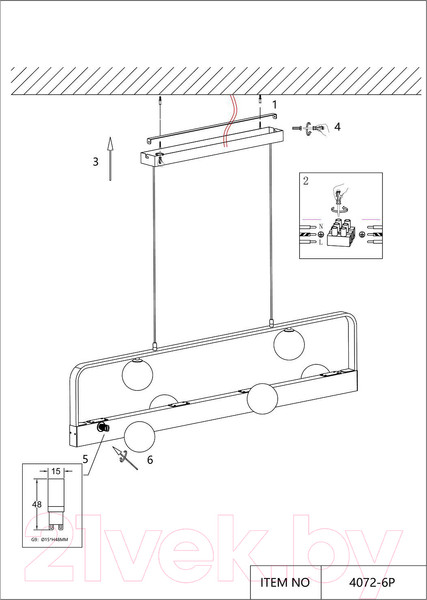 Изображение товара Люстра FAVOURITE 4072-6P