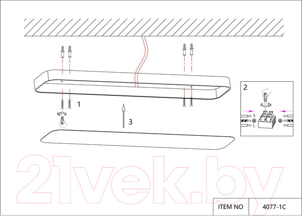 Изображение товара Потолочный светильник FAVOURITE 4077-1C