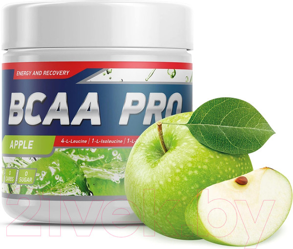 Изображение товара Аминокислоты BCAA Geneticlab 2:1:1 (250г, яблоко)