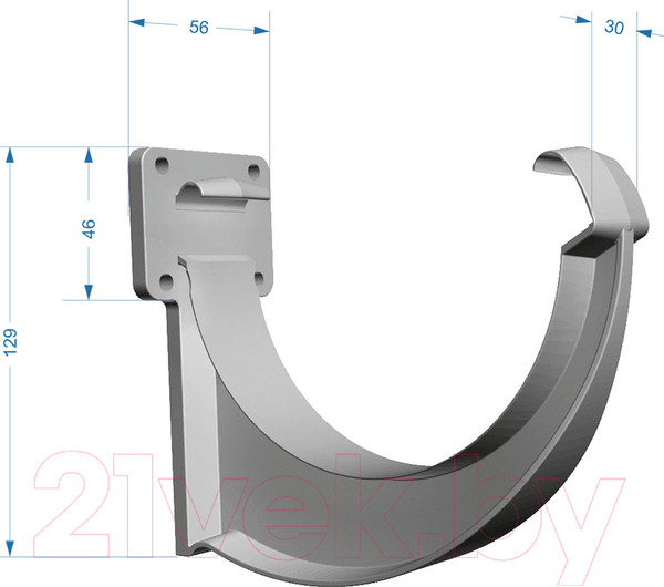 Изображение товара Кронштейн желоба Docke Lux PVLK-1044 (пломбир)