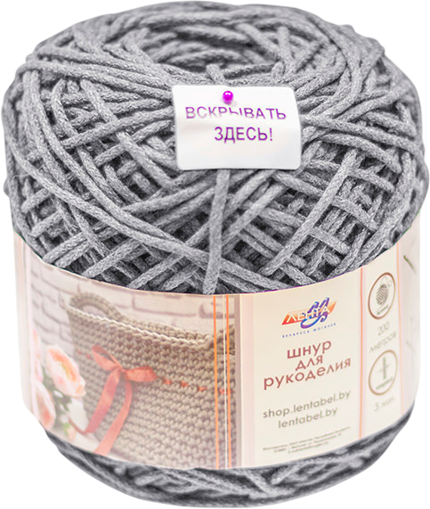 Изображение товара Пряжа для вязания Лента 60348/200 (12/серый)