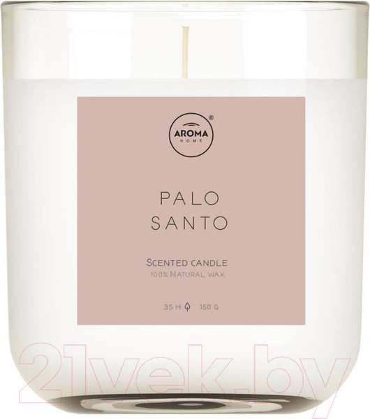 Изображение товара Свеча Aroma Home Simplicity Candle Palo Santo Ароматическая (150г)