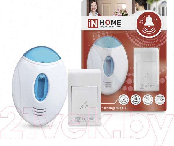 Изображение товара Электрический звонок INhome ЗБ-3 / 4690612013312