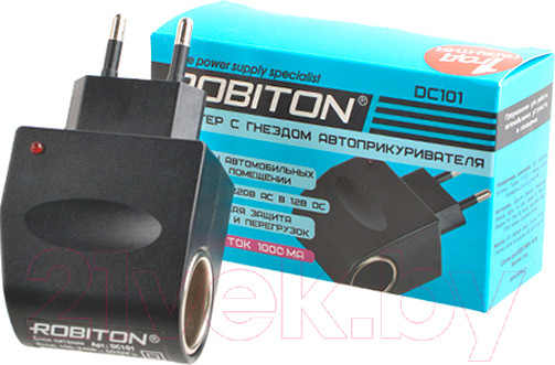 Изображение товара Адаптер питания сетевой Robiton DC101 / БЛ16183