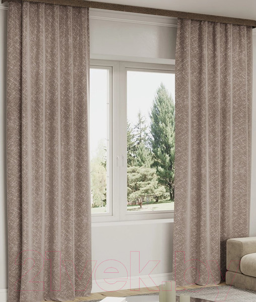 Изображение товара Штора LEGRAND Блисс 200x280 / 58118947 (бежевый)