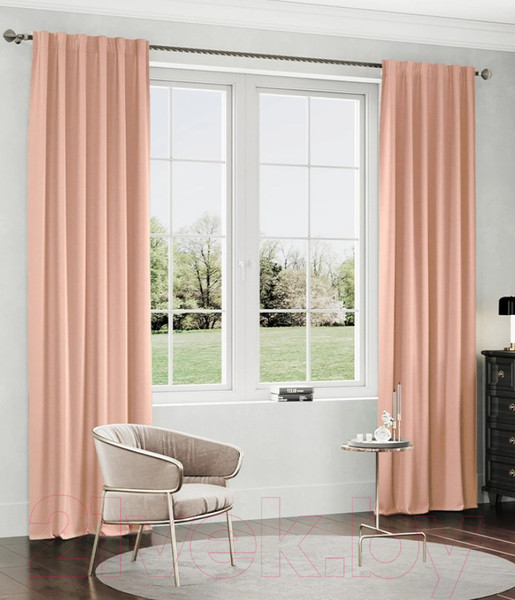 Изображение товара Штора LEGRAND Канвас 150x260 / 58118754 (пудра)