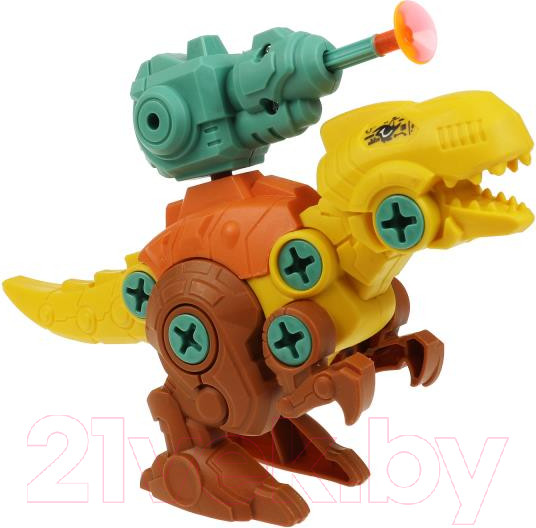 Изображение товара Игрушка-конструктор Город мастеров С отверткой динозавр с пушкой / 42003-KY