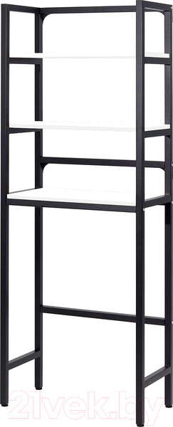 Изображение товара Стеллаж Millwood Венеция 2 35x60x181.8 (белый/металл черный)
