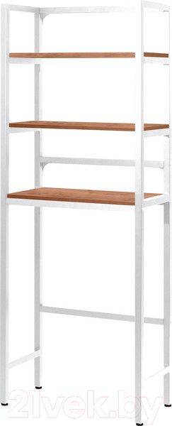 Изображение товара Стеллаж Millwood Венеция 2 35x60x181.8 (дуб табачный Craft/металл белый)