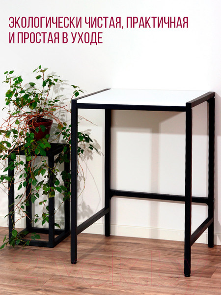 Изображение товара Стеллаж Millwood Венеция 3 70x60x96 (белый/металл черный)