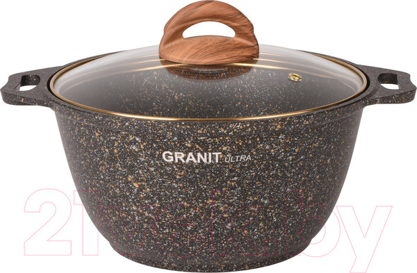 Изображение товара Кастрюля Kukmara Granit Ultra Black-Gold кгбг42а