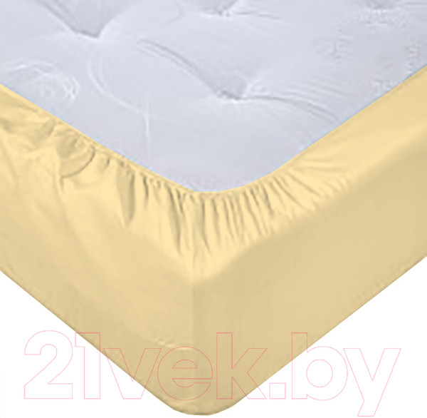 Изображение товара Простыня Luxsonia Поплин на резинке 80x200 / Мр0040-14 (персик)