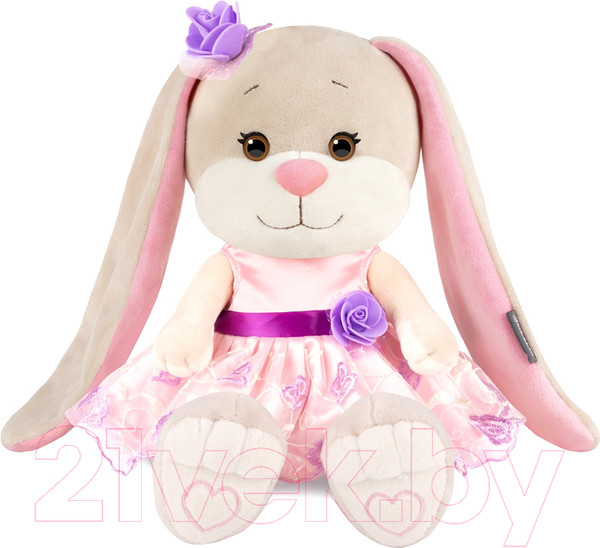 Изображение товара Мягкая игрушка Jack&Lin Зайка Лин в вечернем платье с цветком / JL-02202304-25