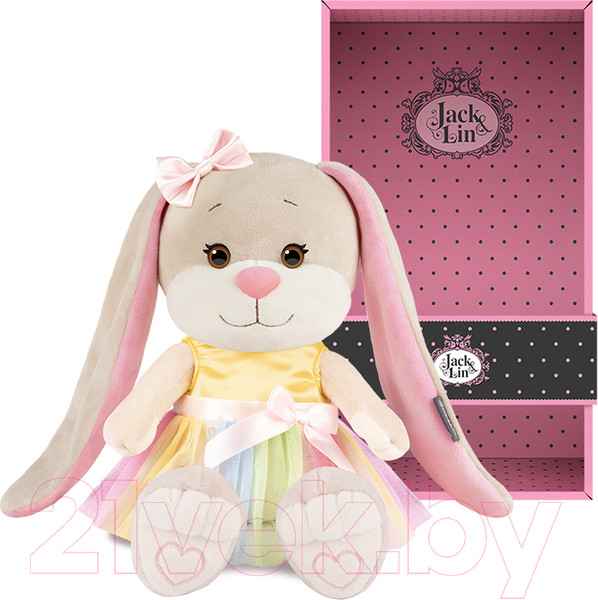 Изображение товара Мягкая игрушка Jack&Lin Зайка Лин в радужном платье / JL-02202305-25
