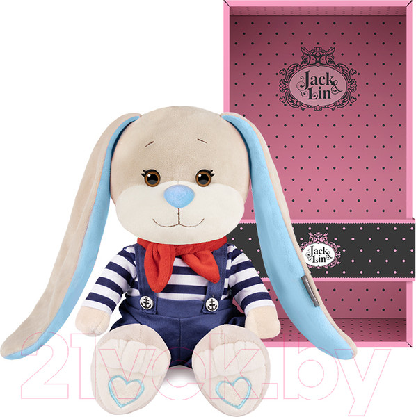 Изображение товара Мягкая игрушка Jack&Lin Зайчик Жак матрос в комбезе / JL-02202306-25