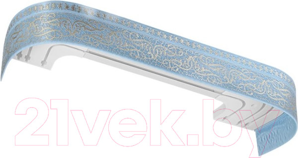 Изображение товара Карниз для штор LEGRAND Прима с поворотами 3.6 / 58075665 (серо-голубой)