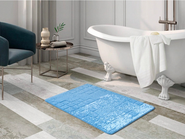 Изображение товара Коврик для ванной Shahintex Vintage 60x100 (синий 01)