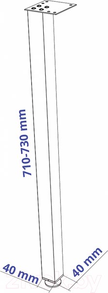 Изображение товара Комплект ножек для стола Mio Tesoro Ингар T (белый)