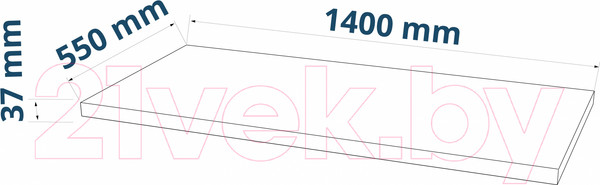 Изображение товара Столешница для стола Mio Tesoro Ингар 2 (белый)