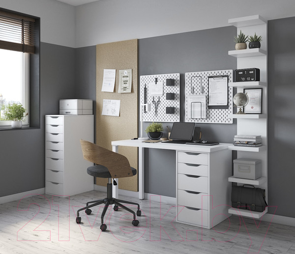 Изображение товара Письменный стол Mio Tesoro Ингар 1/5T (белый)