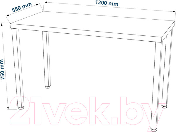 Изображение товара Письменный стол Mio Tesoro Ингар 1/TT (белый)