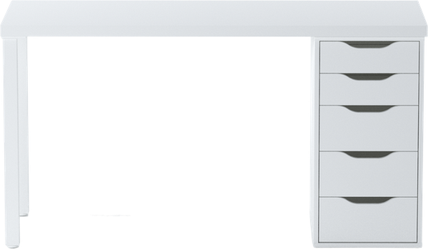 Изображение товара Письменный стол Mio Tesoro Ингар 2/5T (белый)