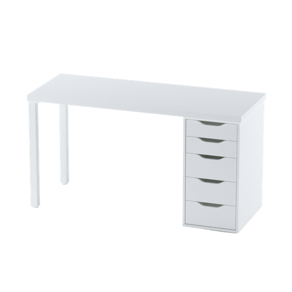 Изображение товара Письменный стол Mio Tesoro Ингар 2/5T (белый)