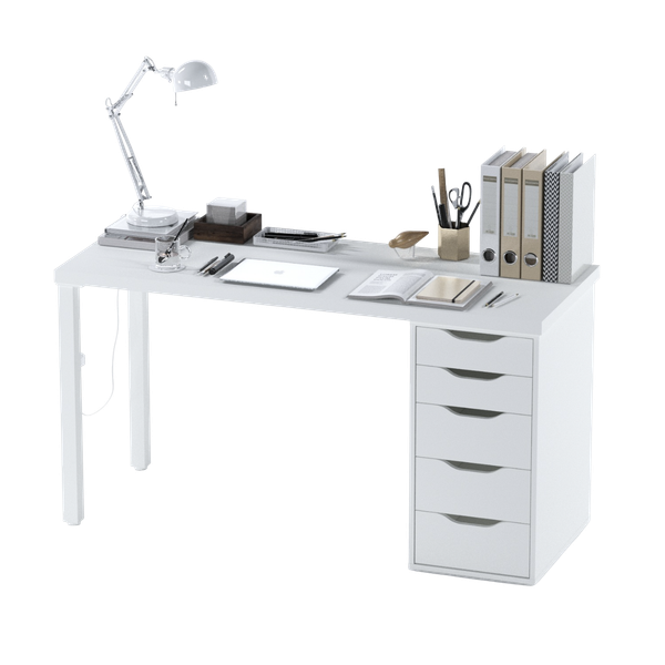 Изображение товара Письменный стол Mio Tesoro Ингар 2/5T (белый)