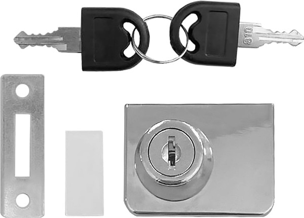 Изображение товара Замок мебельный Trodos 805 для стекла квадратный 2-ой (хром)