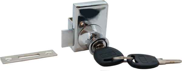 Изображение товара Замок мебельный Trodos 805 для стекла квадратный 2-ой (хром)