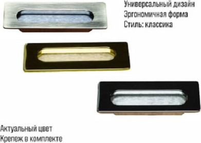 Изображение товара Ручка для мебели Trodos ZY-1240 96 сплав ЦАМ (черный)