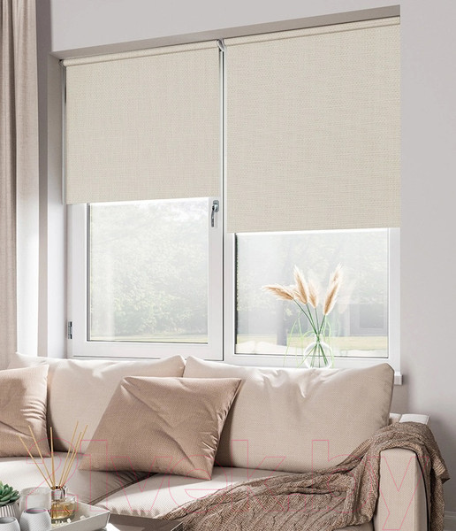 Изображение товара Рулонная штора LEGRAND Блэкаут Вестерн 98x175 / 58104720 (крем)