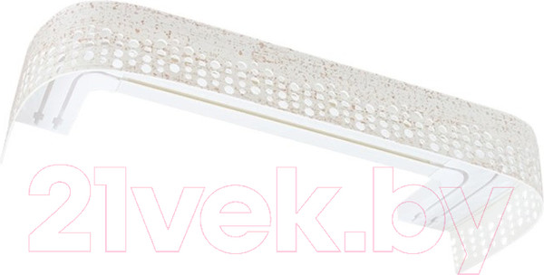 Изображение товара Карниз для штор LEGRAND Паон 3.0 с фигурным багетом 2р / 58077209 (крап)