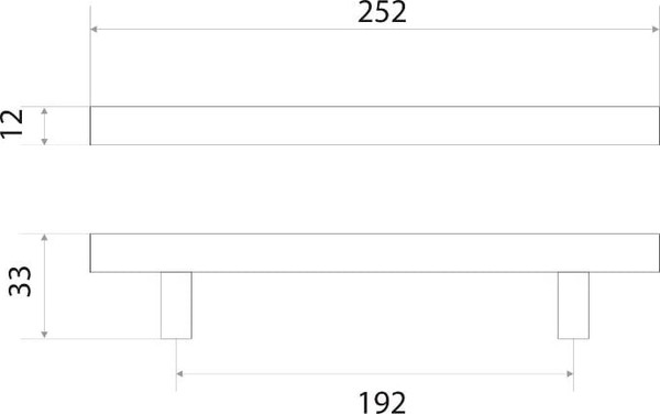Изображение товара Ручка для мебели Trodos 8926 D12х192-252мм (сталь, хром)