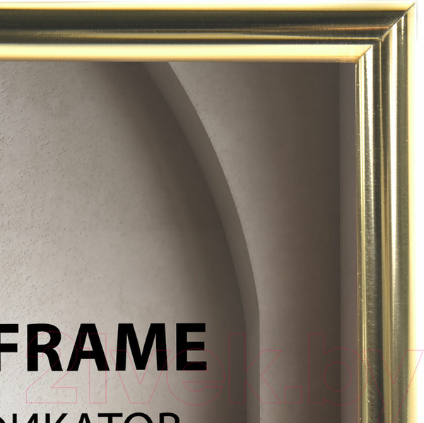 Изображение товара Рамка Brauberg Slim / 391315 (золото)