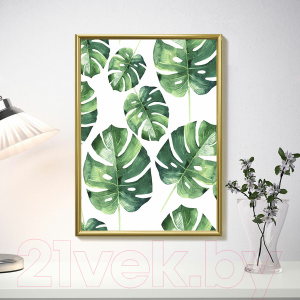 Изображение товара Рамка Brauberg Slim / 391315 (золото)