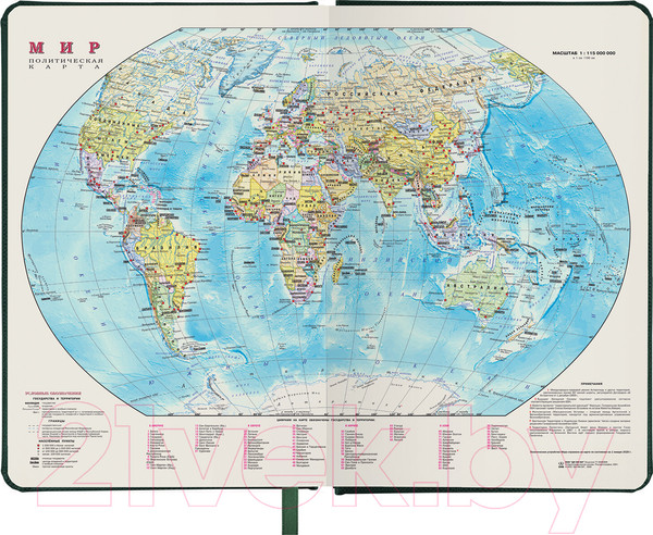 Изображение товара Ежедневник Brauberg Iguana / 114457 (160л, темно-зеленый)