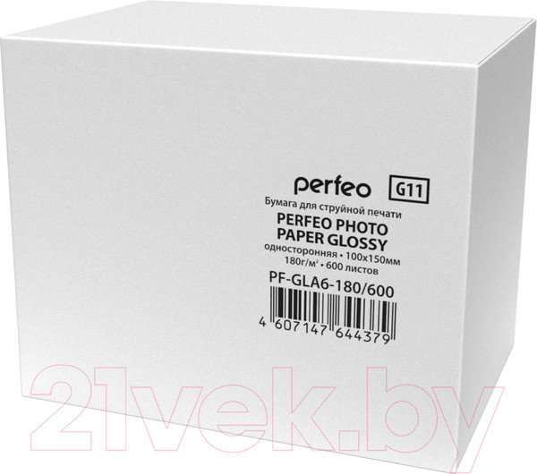 Изображение товара Фотобумага Perfeo G11 10x15 / PF-GLA6-180/600 (600л, глянцевая)