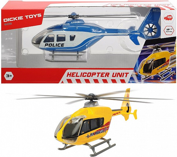 Изображение товара Вертолет игрушечный Dickie EC 135 Die-cast с крутящимися лопастями / 3714006