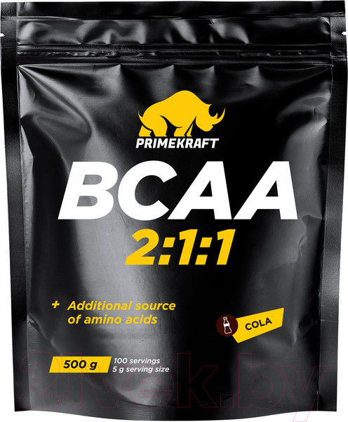 Изображение товара Аминокислоты BCAA Prime Kraft 2:1:1 (500г, кола)