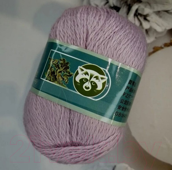 Изображение товара Набор пряжи для вязания ХоббиБум Пух норки / H890 (2 мотка, светло-сиреневый)