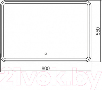 Изображение товара Зеркало Silver Mirrors Давид-S 80x55 / LED-00002738