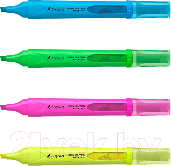 Изображение товара Набор маркеров Erich Krause Liquid Visioline V-14 Neon / 58359 (4цв)