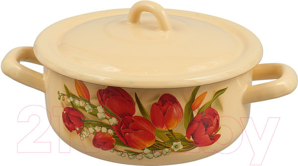 Изображение товара Кастрюля Лысьвенские эмали Ласковый май С-16072/4 КмЭ