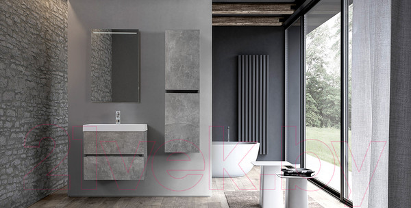 Изображение товара Тумба под умывальник Belux Париж НП90-02 (31, бетон чикаго/светло-серый)